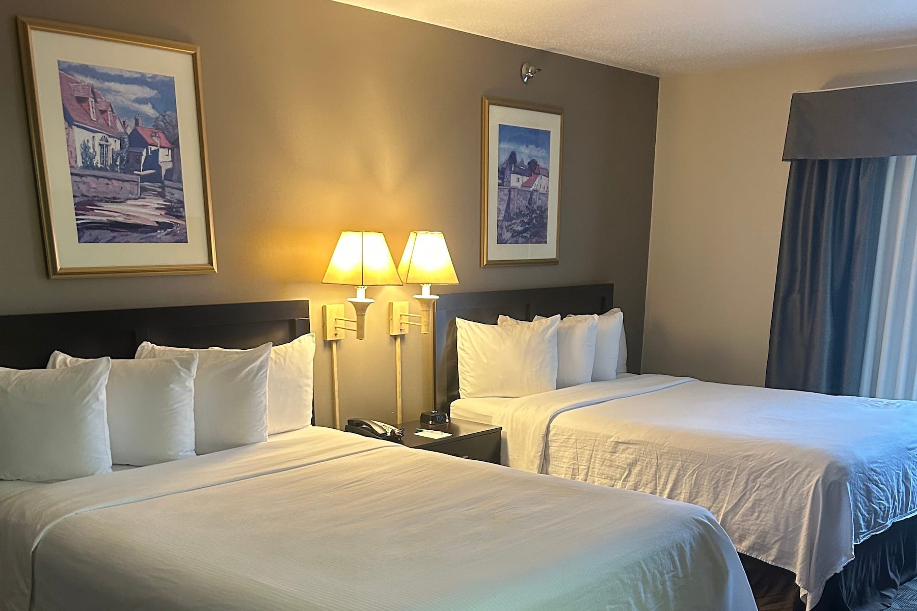 Guest room at the Wyndham Garden Madison Fitchburg in Fitchburg, Wisconsin