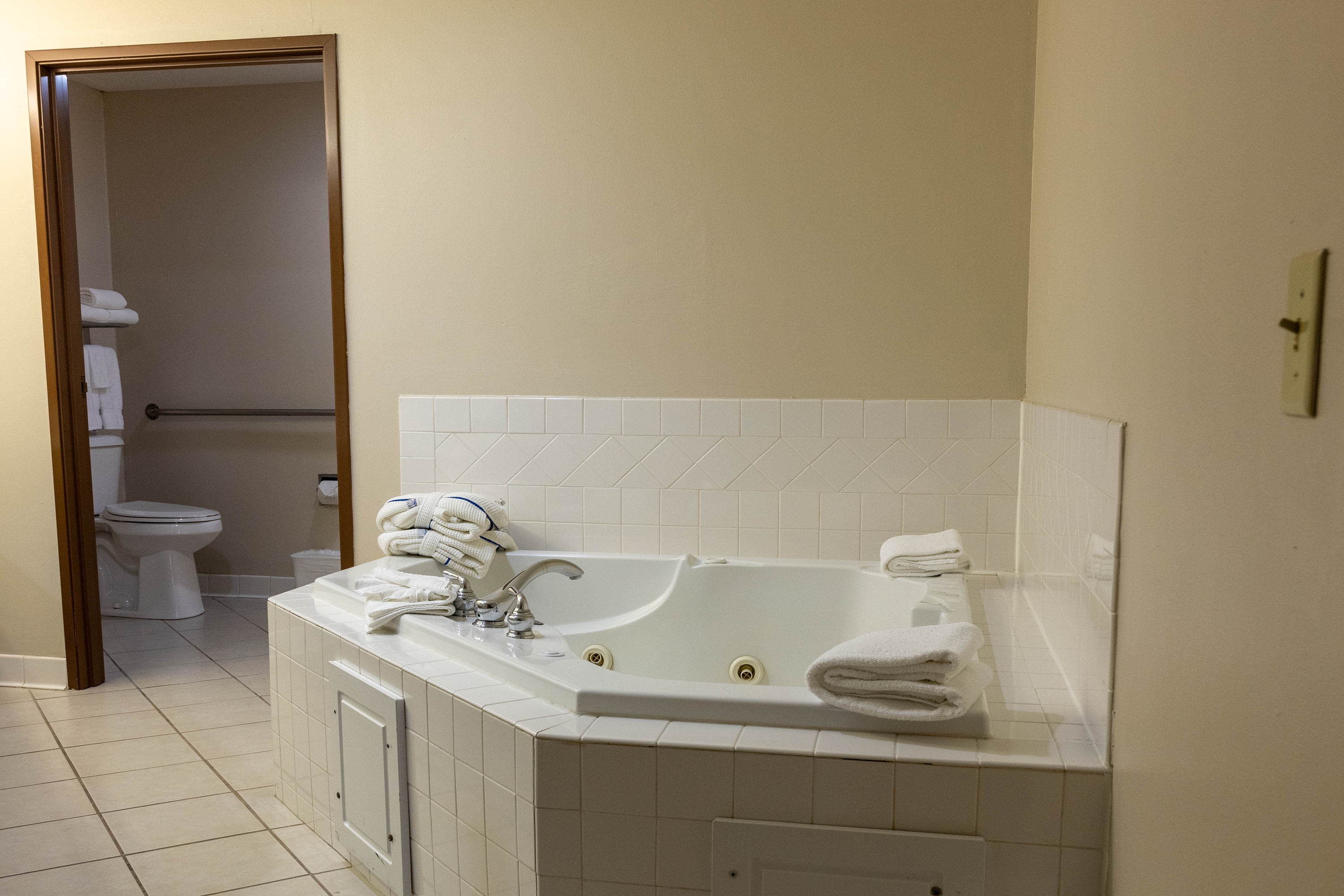 Guest room at the Wyndham Garden Madison Fitchburg in Fitchburg, Wisconsin