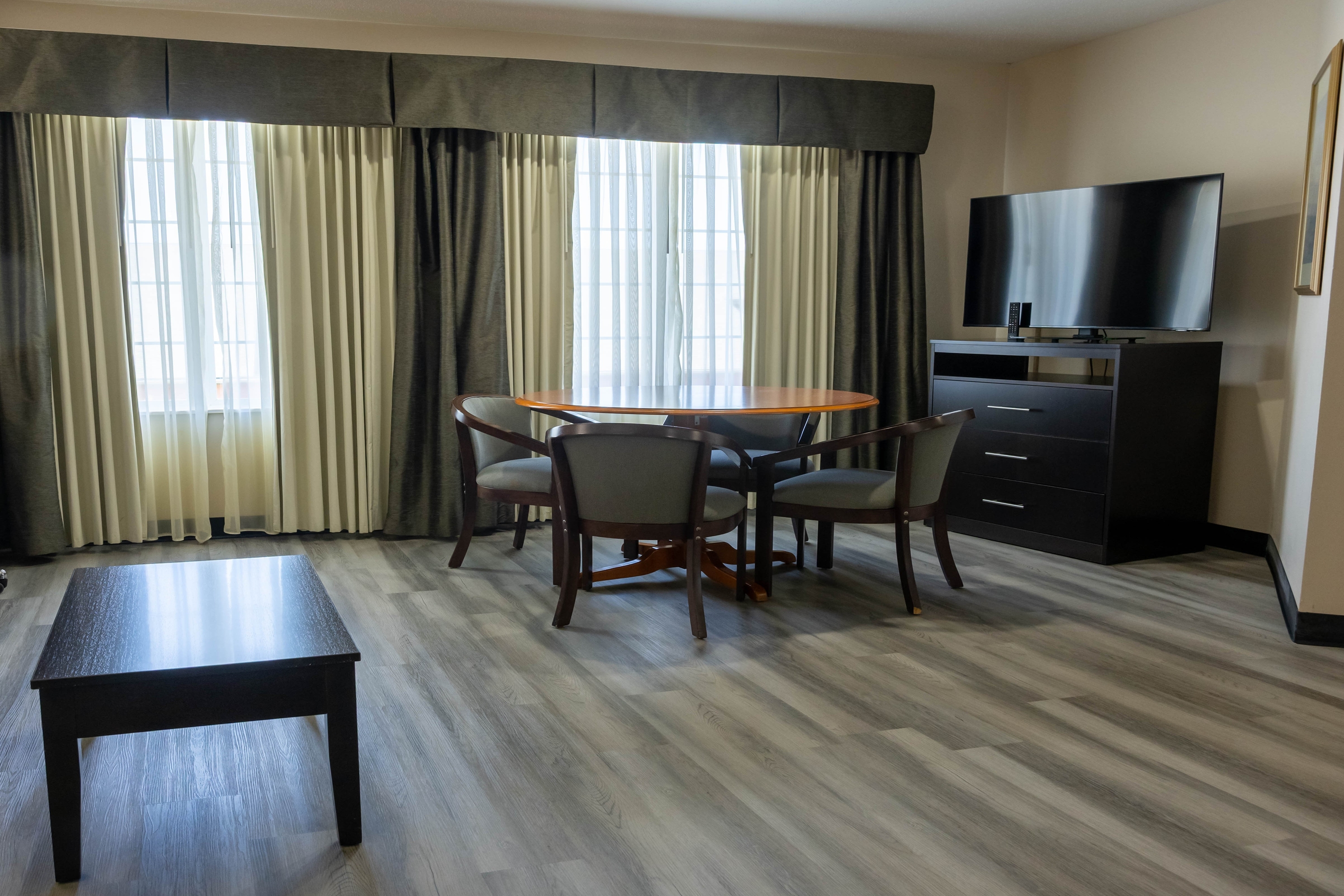 Guest room at the Wyndham Garden Madison Fitchburg in Fitchburg, Wisconsin