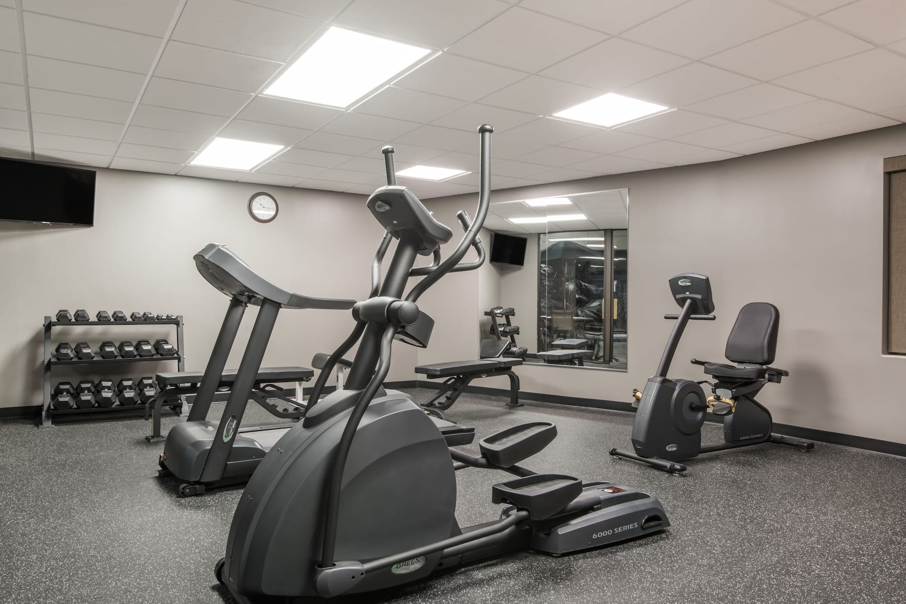 Fitness room at Wyndham Garden Cross Lanes Charleston in Cross Lanes, West Virginia