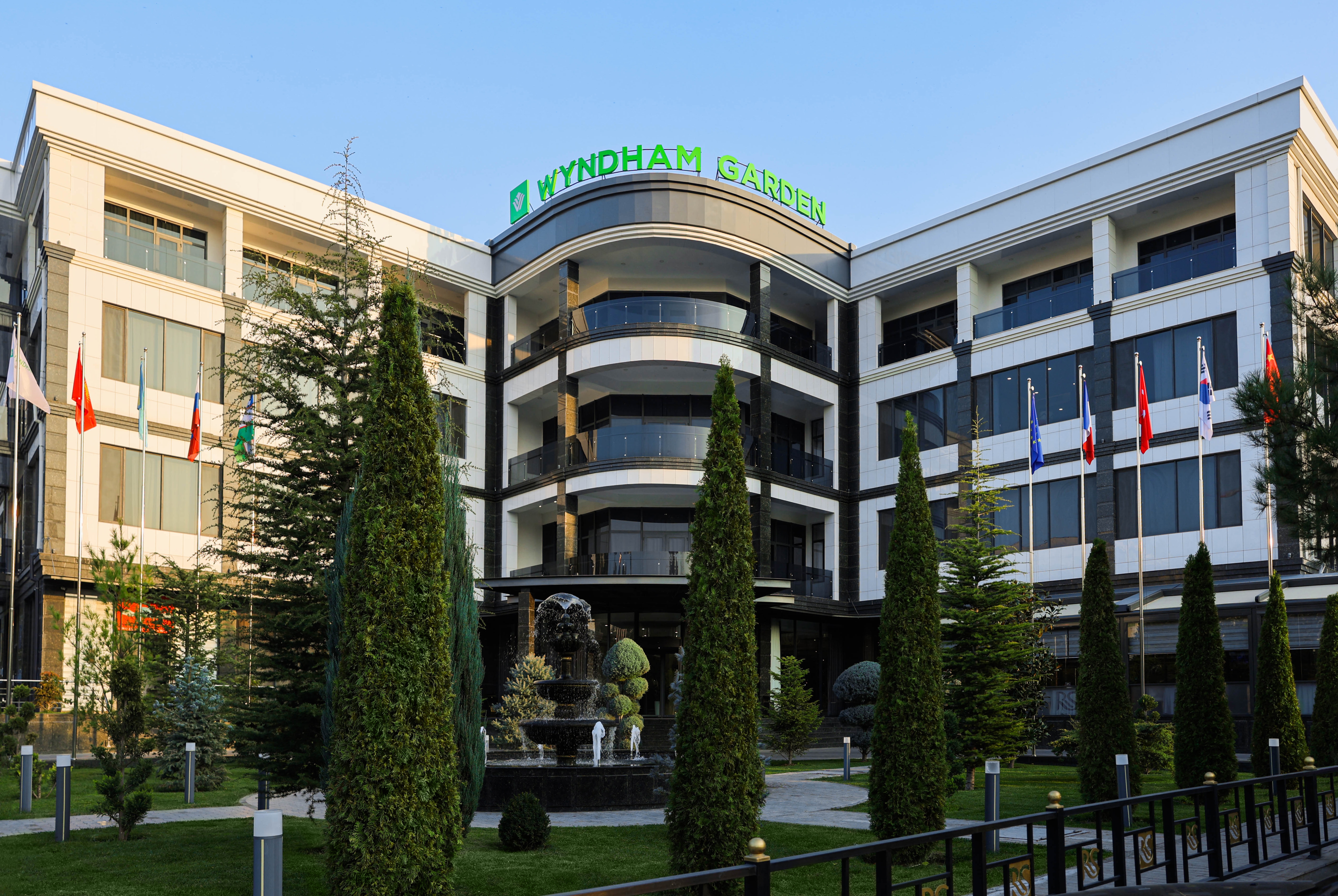 Exterior of Wyndham Garden Tashkent hotel in Tashkent, Other than US/Canada