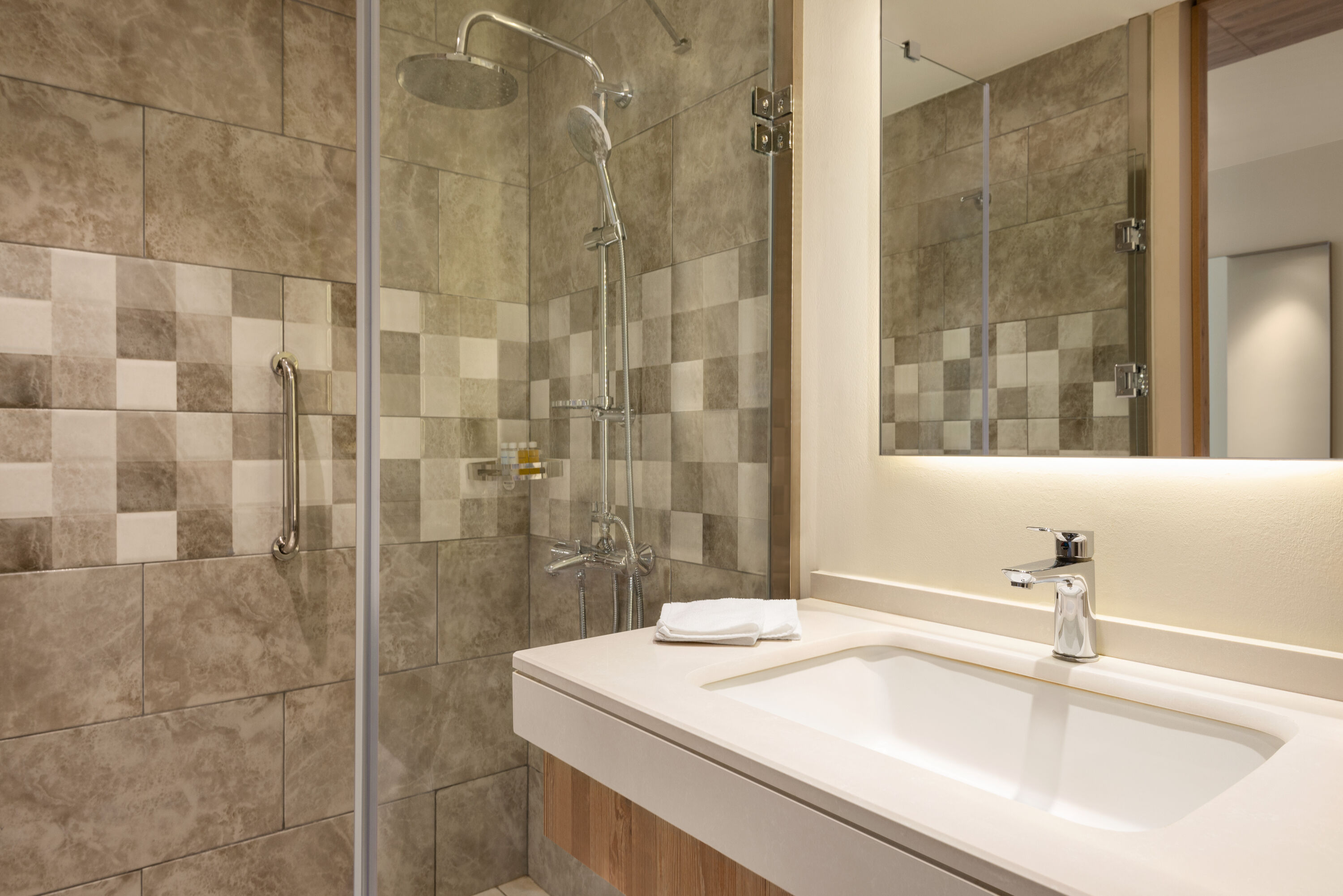 Guest room bath at the Wyndham Garden Zomin in Zomin, Other than US/Canada