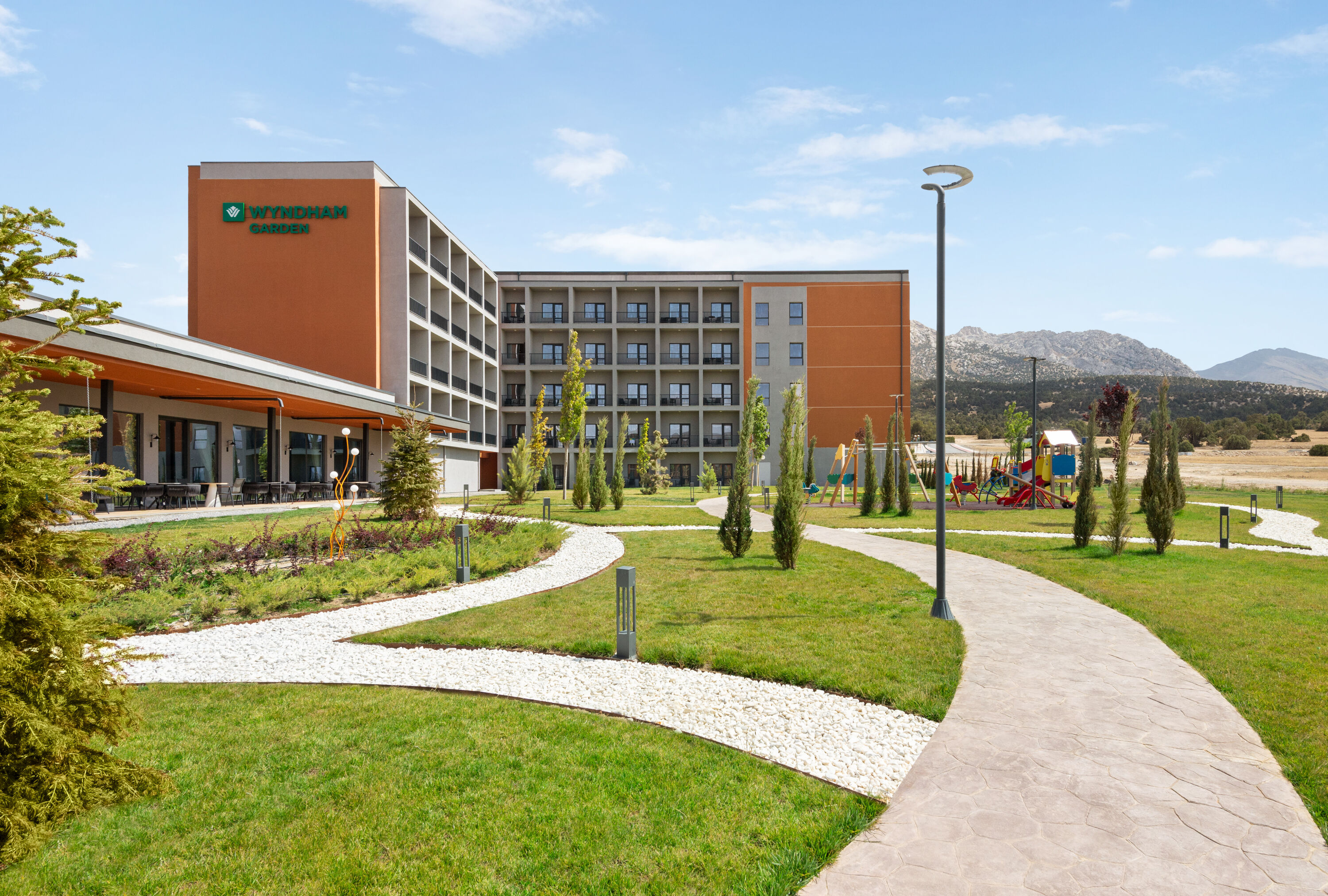 Exterior of Wyndham Garden Zomin hotel in Zomin, Other than US/Canada