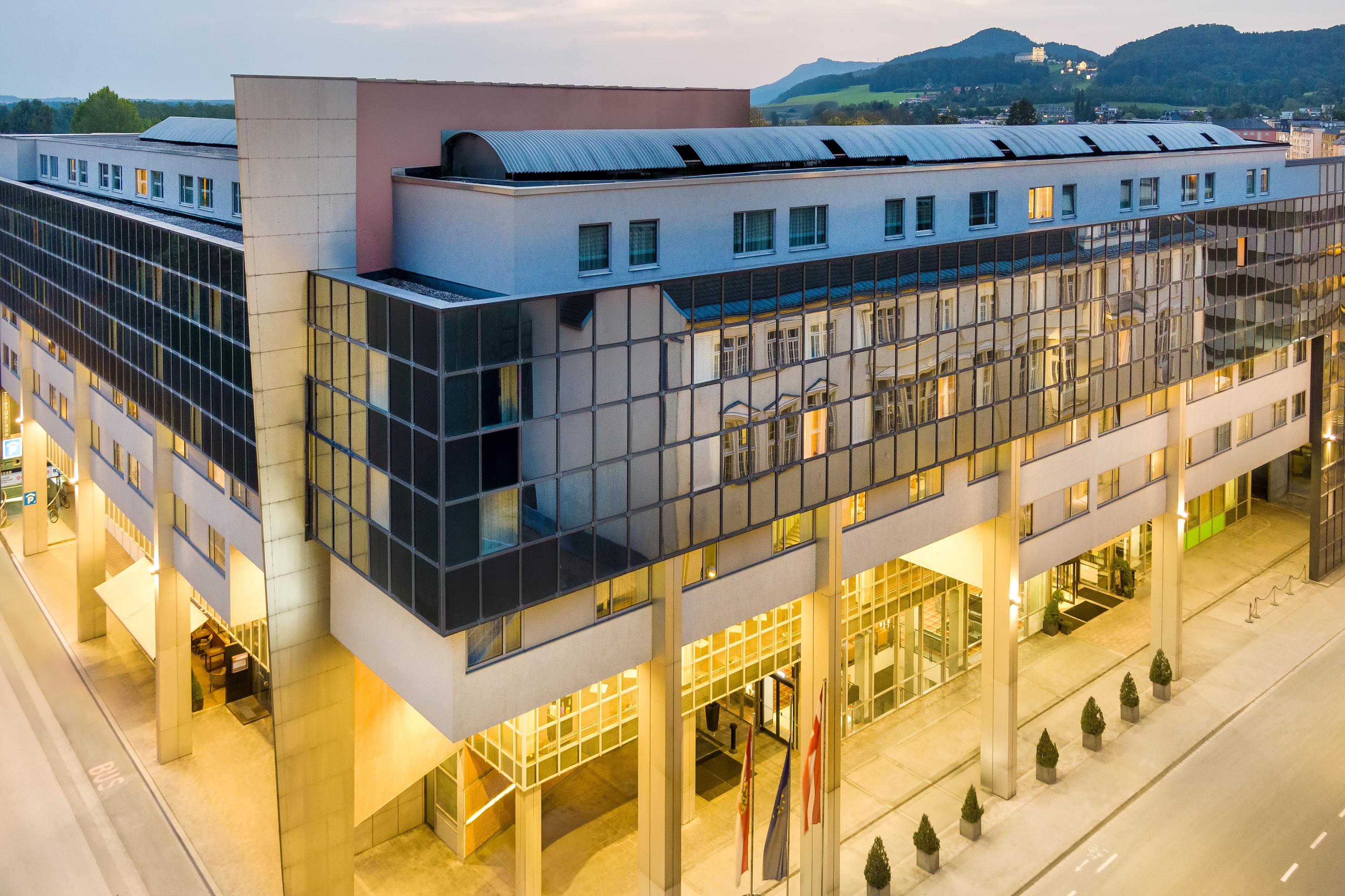 Exterior of Wyndham Grand Salzburg Conference Centre hotel in Salzburg, Other than US/Canada