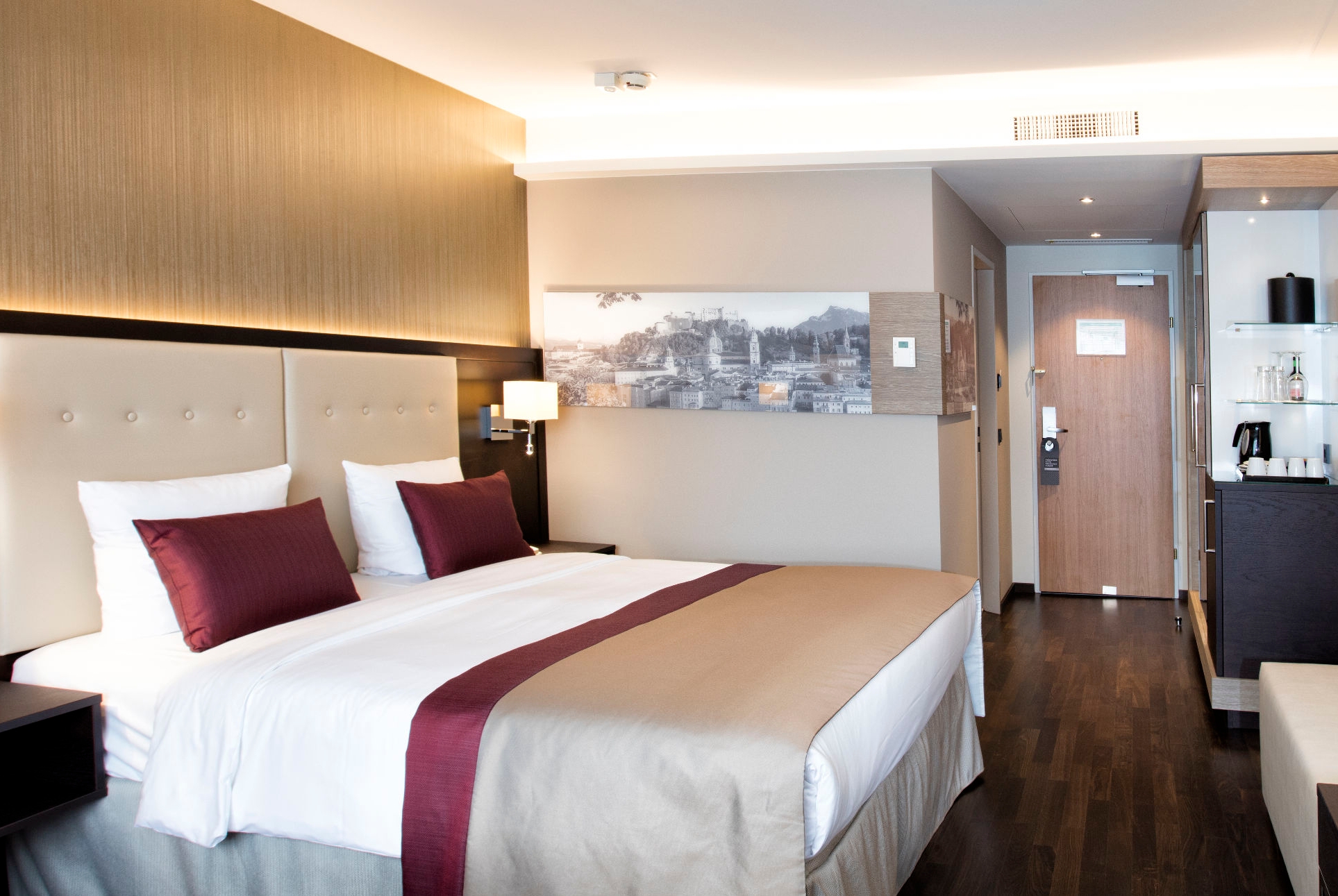 Guest room at the Wyndham Grand Salzburg Conference Centre in Salzburg, Other than US/Canada