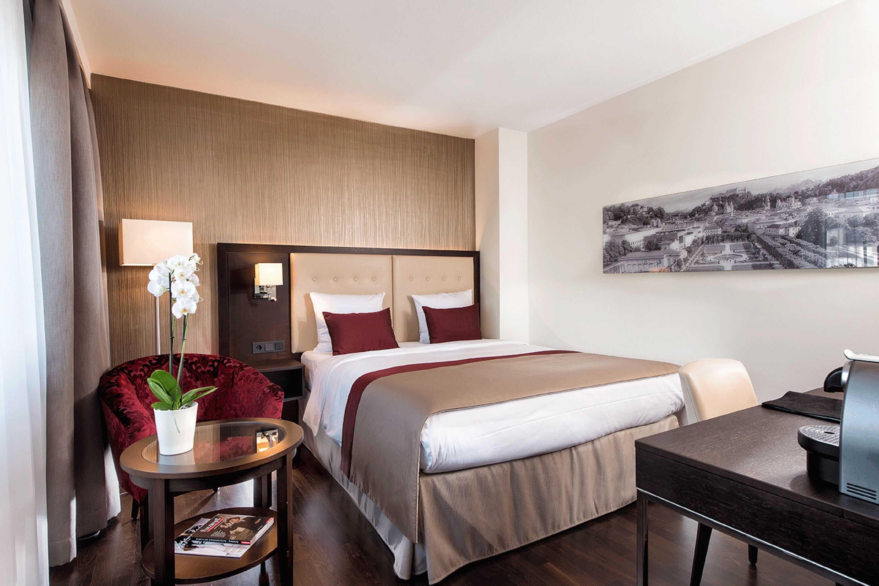 Guest room at the Wyndham Grand Salzburg Conference Centre in Salzburg, Other than US/Canada