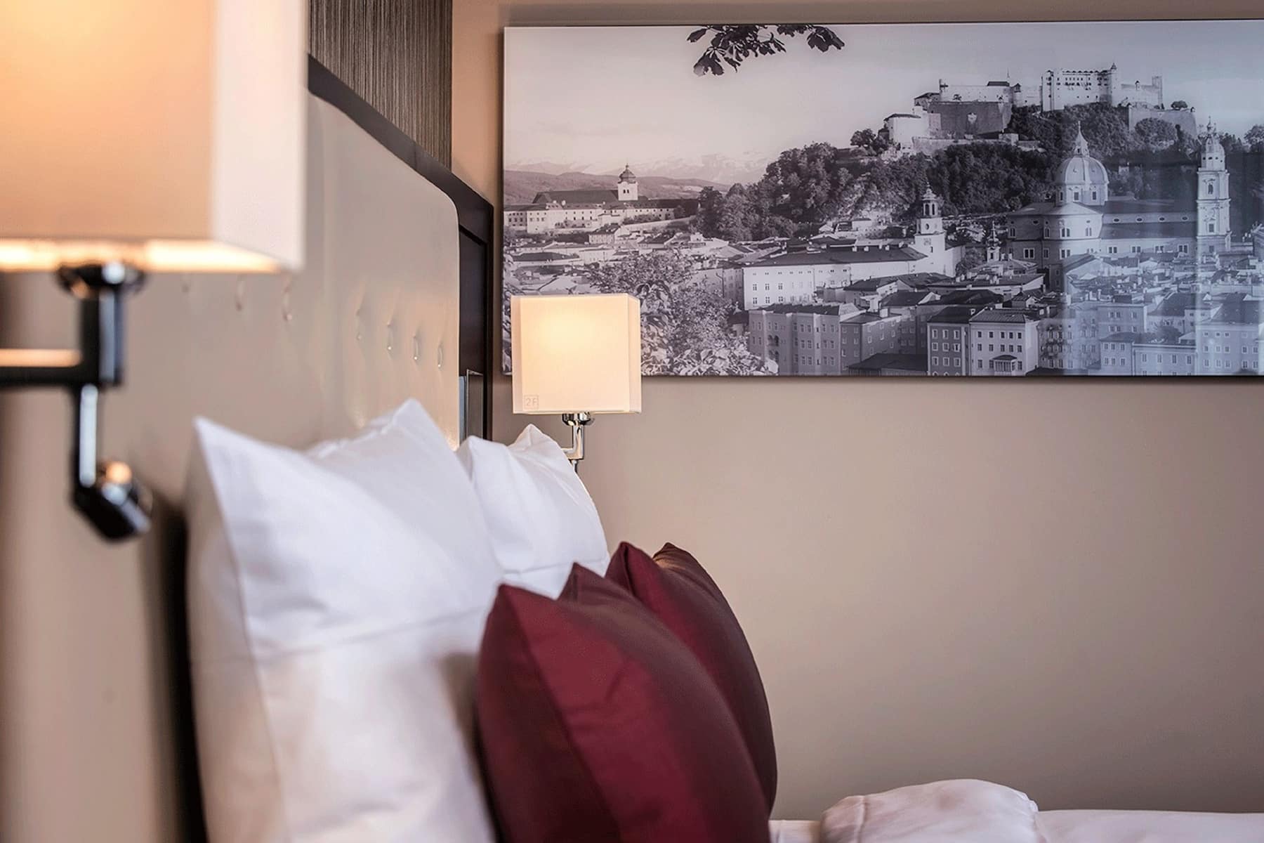 Guest room at the Wyndham Grand Salzburg Conference Centre in Salzburg, Other than US/Canada