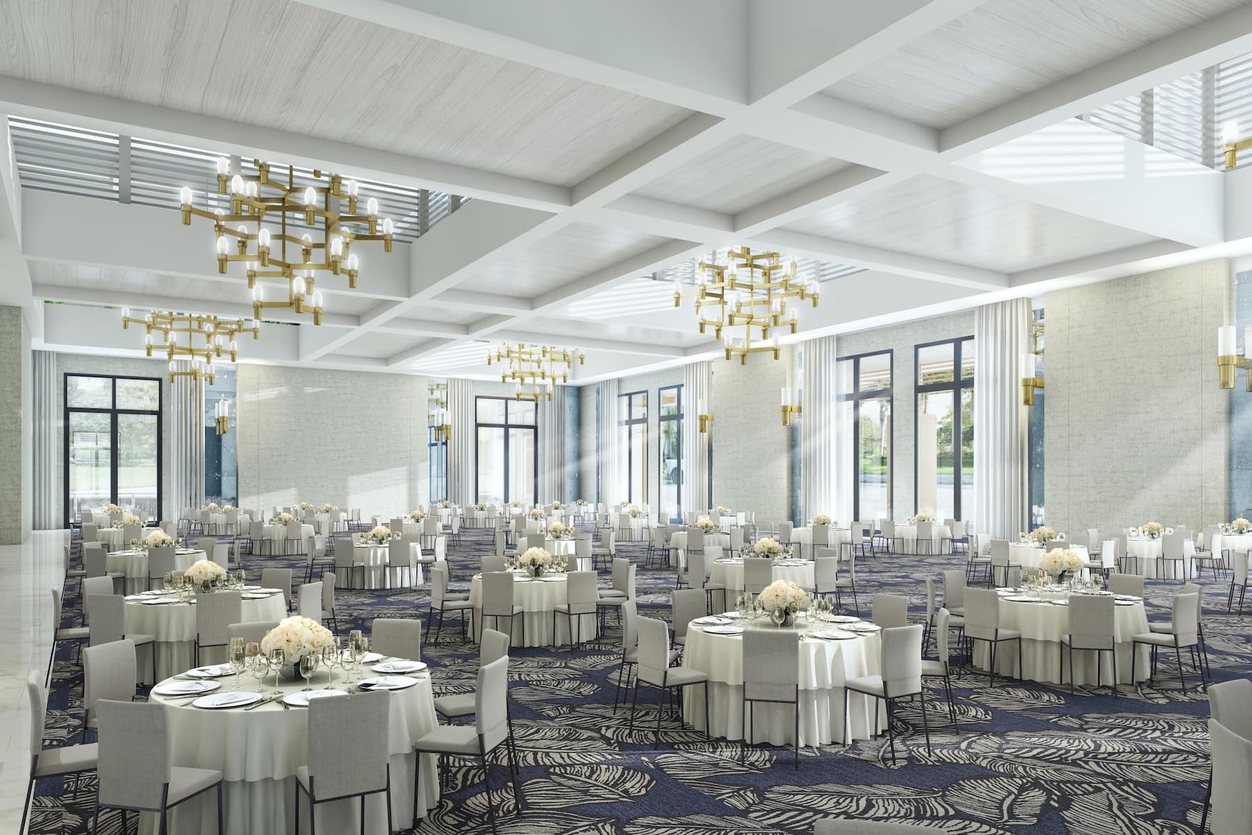Meeting room banquet rounds at Wyndham Grand Barbados Sam Lords Castle All Inclusive Resort in Bridgetown, Other than US/Canada