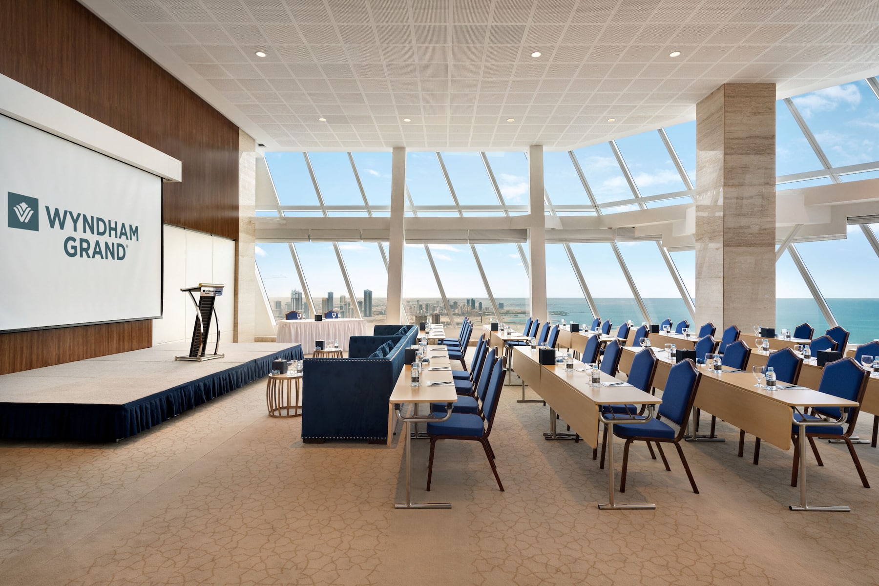 Classroom meeting room at Wyndham Grand Manama in Manama, Other than US/Canada