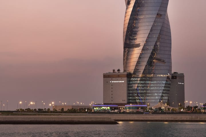 Exterior of Wyndham Grand Manama hotel in Manama, Other than US/Canada