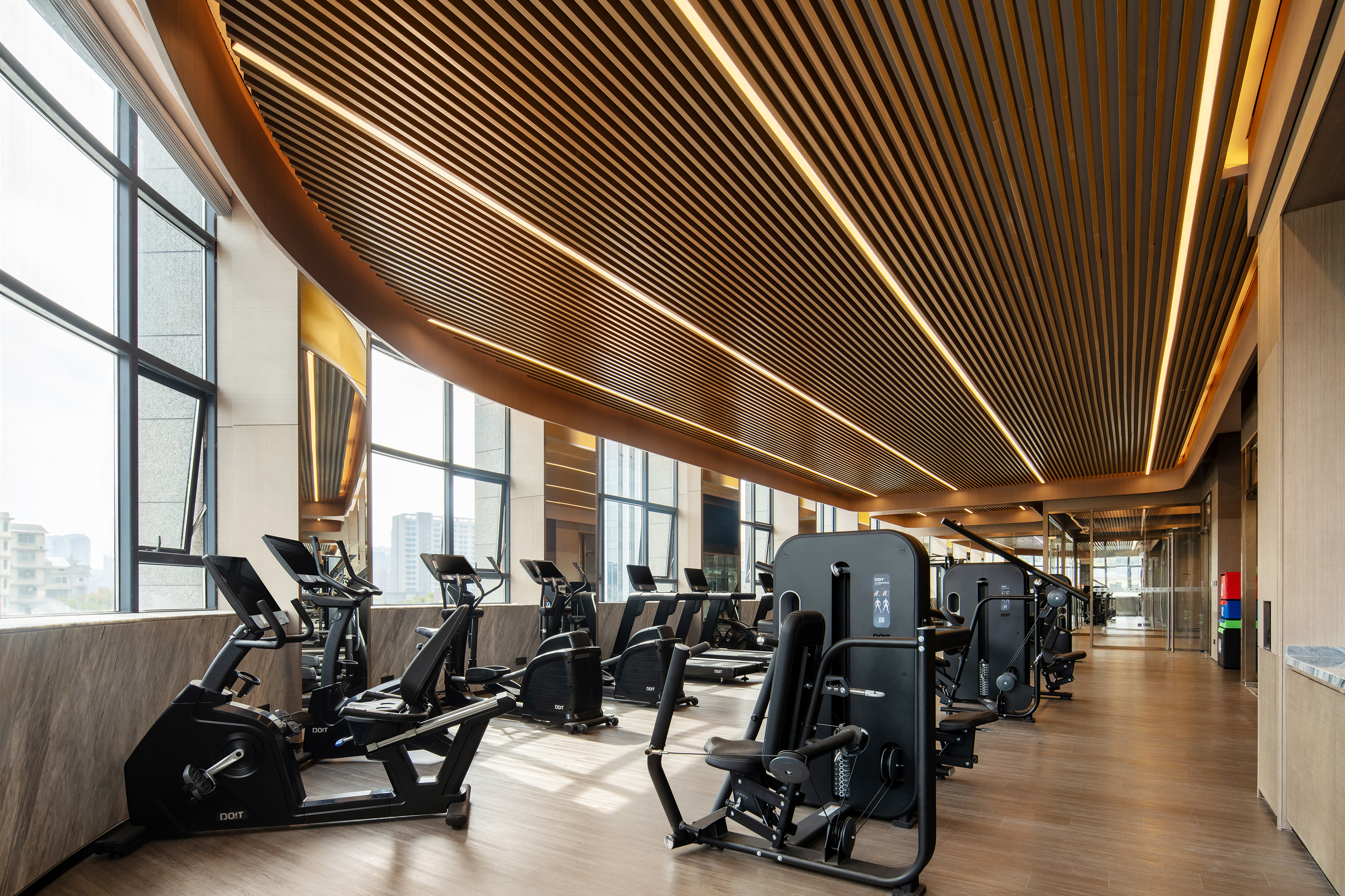Fitness room at Wyndham Grand Plaza Royale Lugu Changsha in Changsha, Other than US/Canada