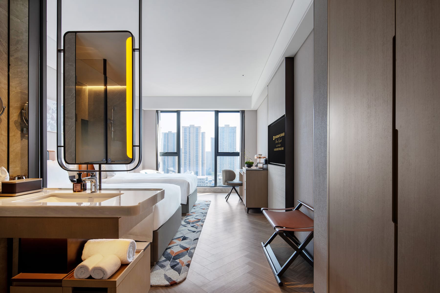 Guest room at the Wyndham Grand Plaza Royale Lugu Changsha in Changsha, Other than US/Canada