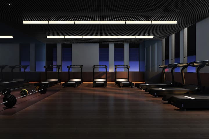 Fitness room at Wyndham Grand Plaza Royale Kaidi in Chuzhou, Other than US/Canada