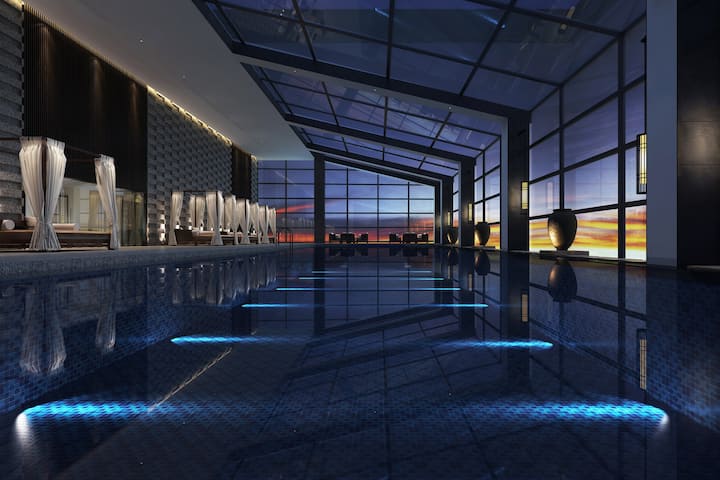 Indoor pool at the Wyndham Grand Plaza Royale Kaidi in Chuzhou, Other than US/Canada