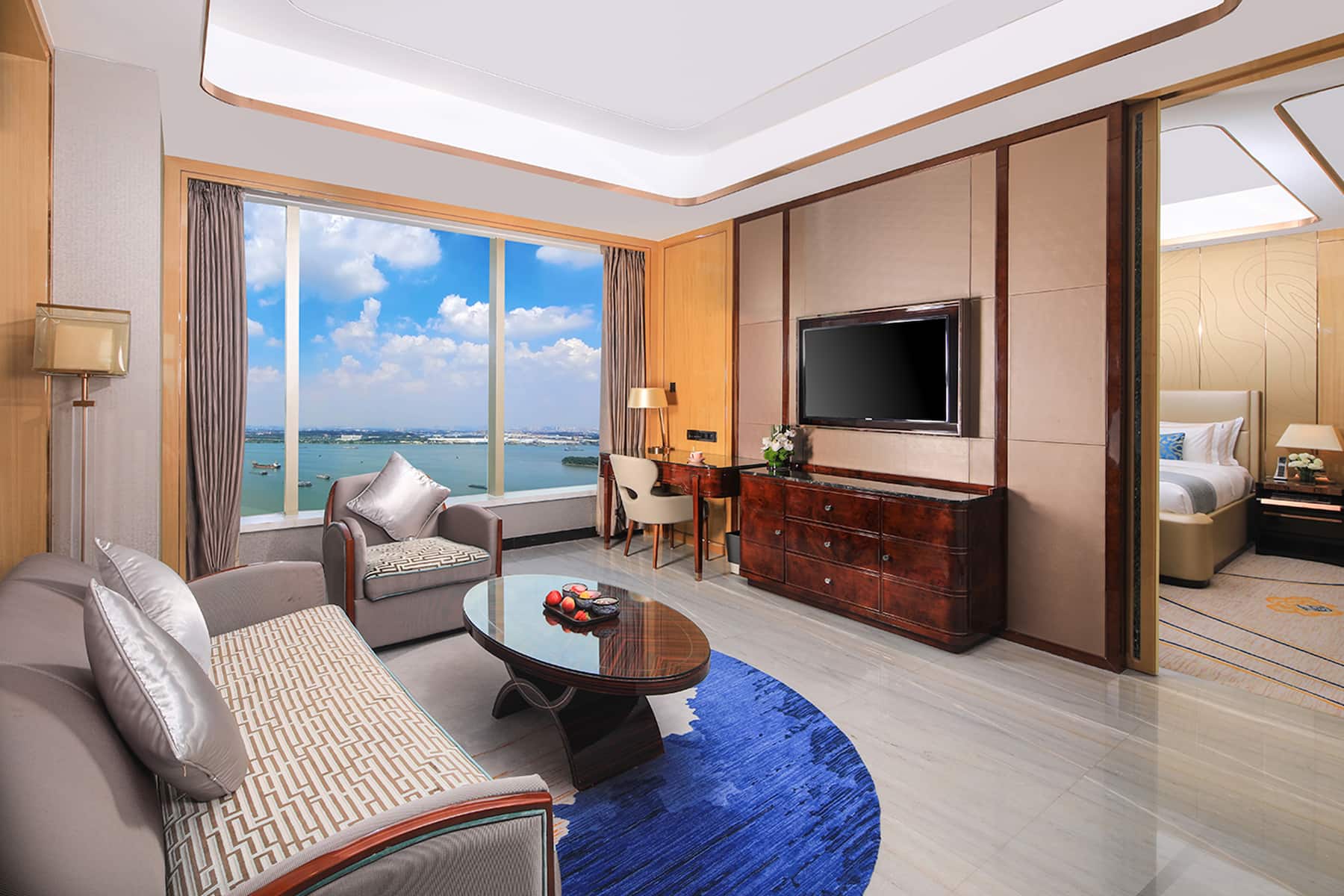 Guest room at the Wyndham Grand Foshan Gaoming in Foshan, Other than US/Canada