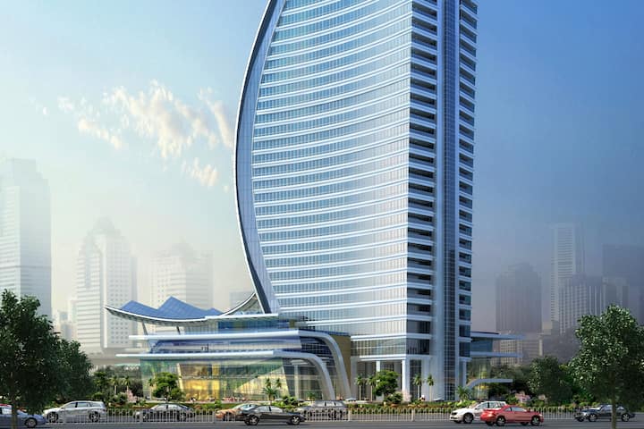 Exterior of Wyndham Grand Foshan Gaoming hotel in Foshan, Other than US/Canada