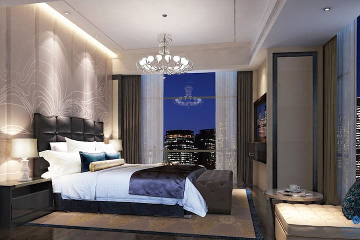 Guest room at the Wyndham Grand Foshan Gaoming in Foshan, Other than US/Canada