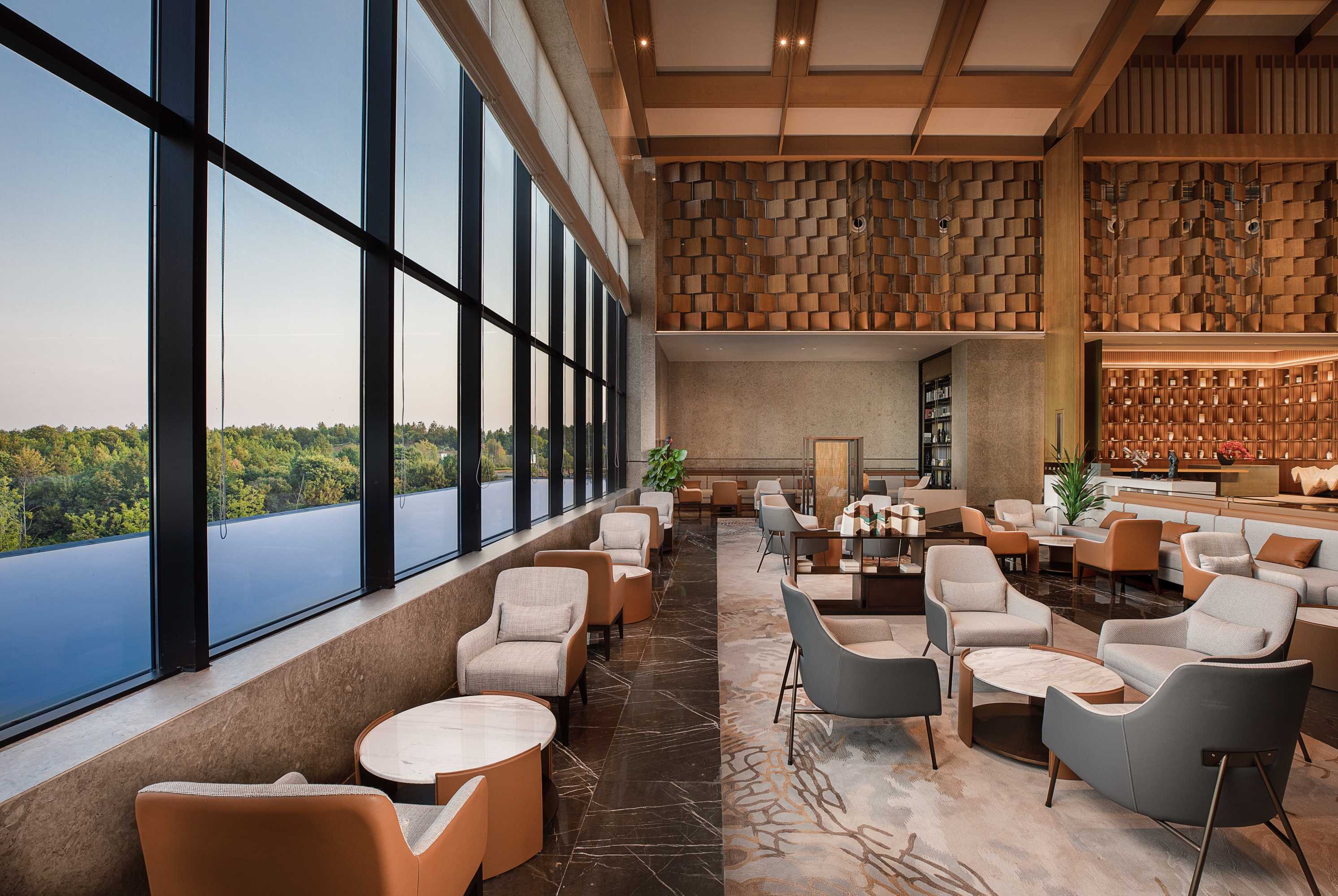 Wyndham Grand Plaza Royale Xiangai Mountain Fuzhou lobby bar in Fuzhou, Other than US/Canada