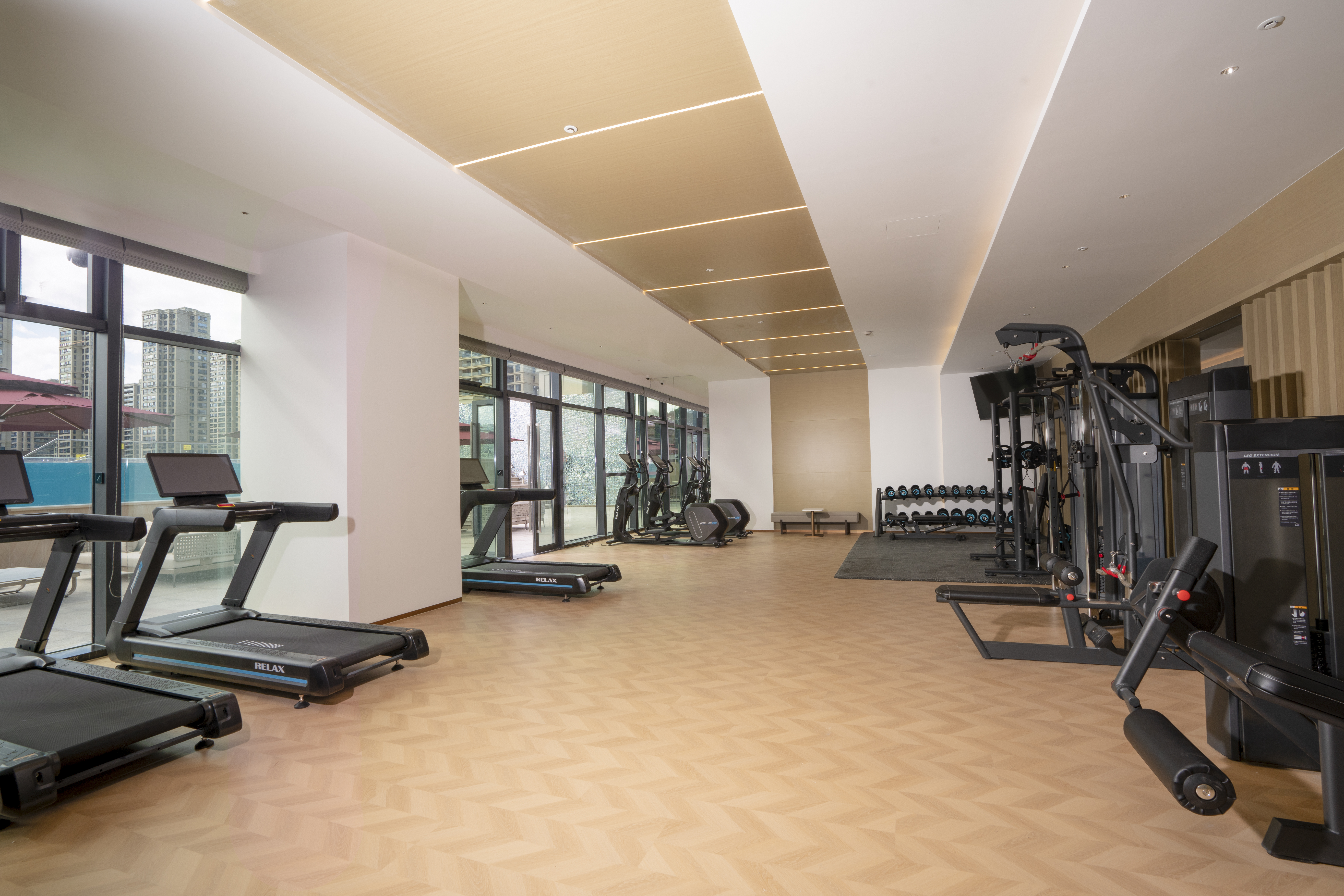Fitness room at Wyndham Grand Plaza Royale Milky Way Jiande in Hangzhou, Other than US/Canada