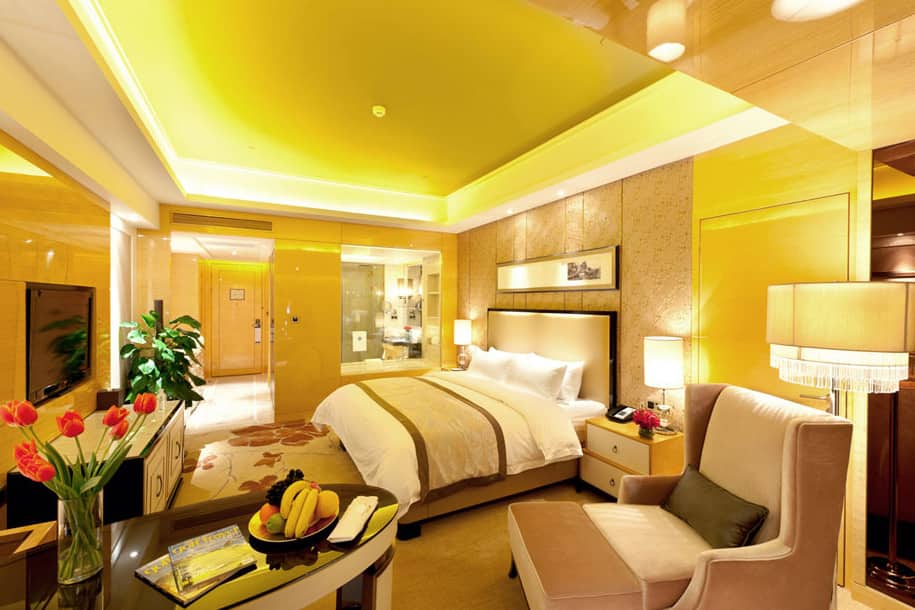 Guest room at the Wyndham Grand Plaza Royale Colorful Yunnan Kunming in Kunming, Other than US/Canada