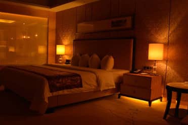 Guest room at the Wyndham Grand Plaza Royale Colorful Yunnan Kunming in Kunming, Other than US/Canada