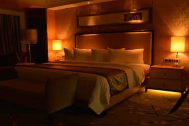 Guest room at the Wyndham Grand Plaza Royale Colorful Yunnan Kunming in Kunming, Other than US/Canada