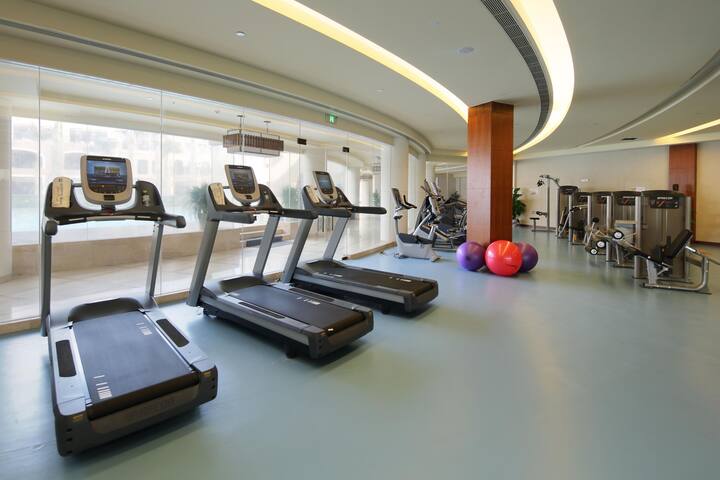 Health club at Wyndham Grand Plaza Royale Hainan Longmu Bay in Ledong, Other than US/Canada