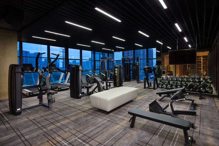 Fitness room at Wyndham Grand Maoming in Maoming, Other than US/Canada
