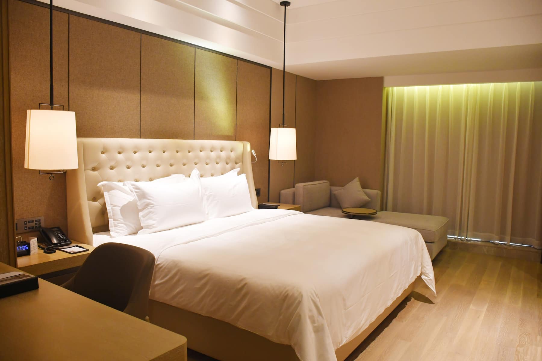Guest room at the Wyndham Grand Maoming in Maoming, Other than US/Canada