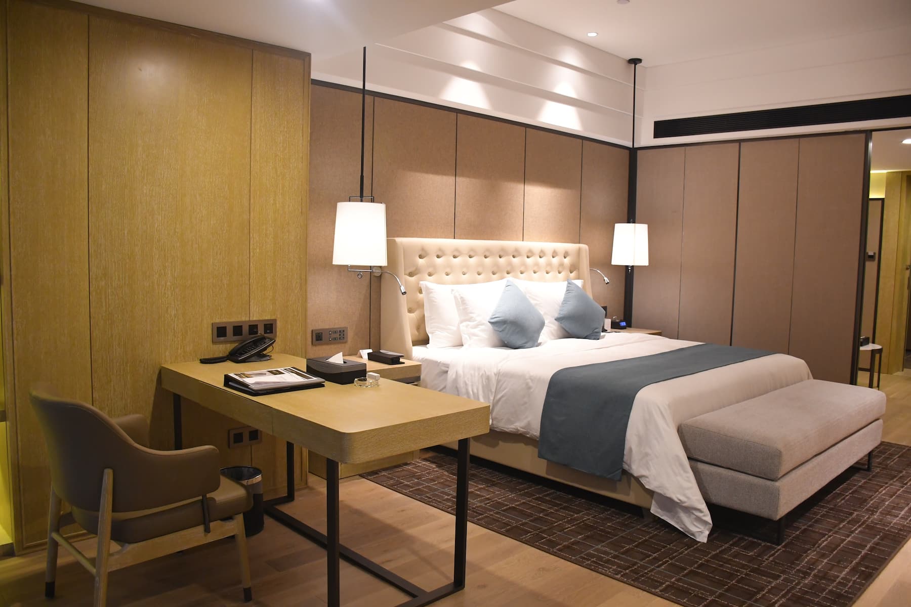 Guest room at the Wyndham Grand Maoming in Maoming, Other than US/Canada