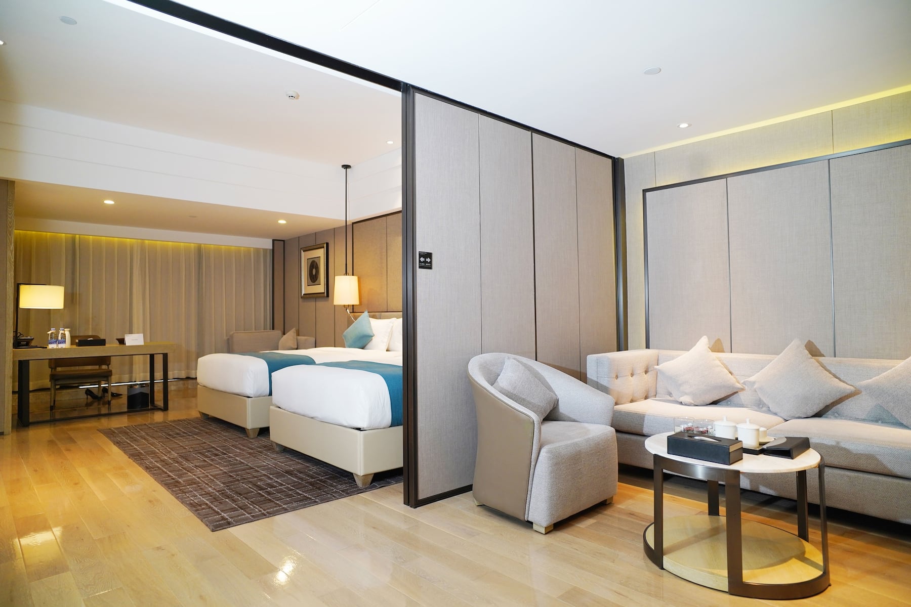 Guest room at the Wyndham Grand Maoming in Maoming, Other than US/Canada
