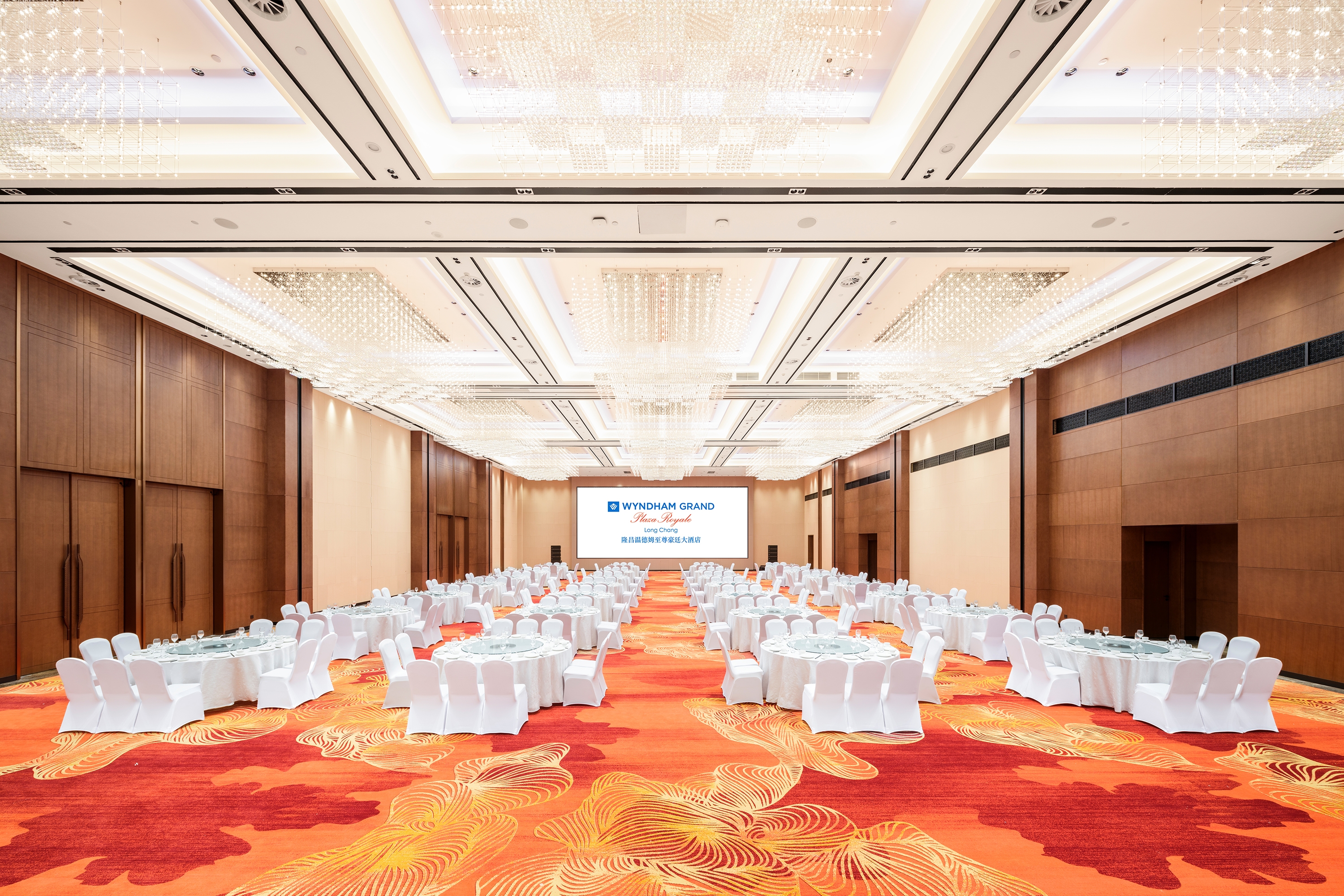 Wyndham Grand Plaza Royale Longchang ballroom in Neijiang City, Other than US/Canada