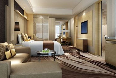 Guest room at the Wyndham Grand Shenzhen in Shenzhen, Other than US/Canada