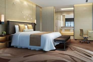 Guest room at the Wyndham Grand Shenzhen in Shenzhen, Other than US/Canada