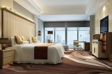 Guest room at the Wyndham Grand Shenzhen in Shenzhen, Other than US/Canada
