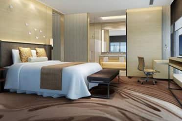 Guest room at the Wyndham Grand Shenzhen in Shenzhen, Other than US/Canada