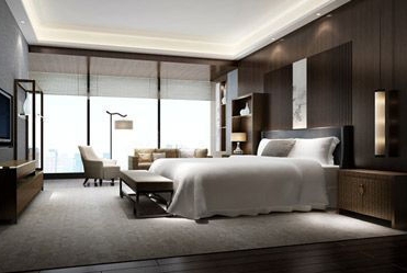 Guest room at the Wyndham Grand Shenzhen in Shenzhen, Other than US/Canada