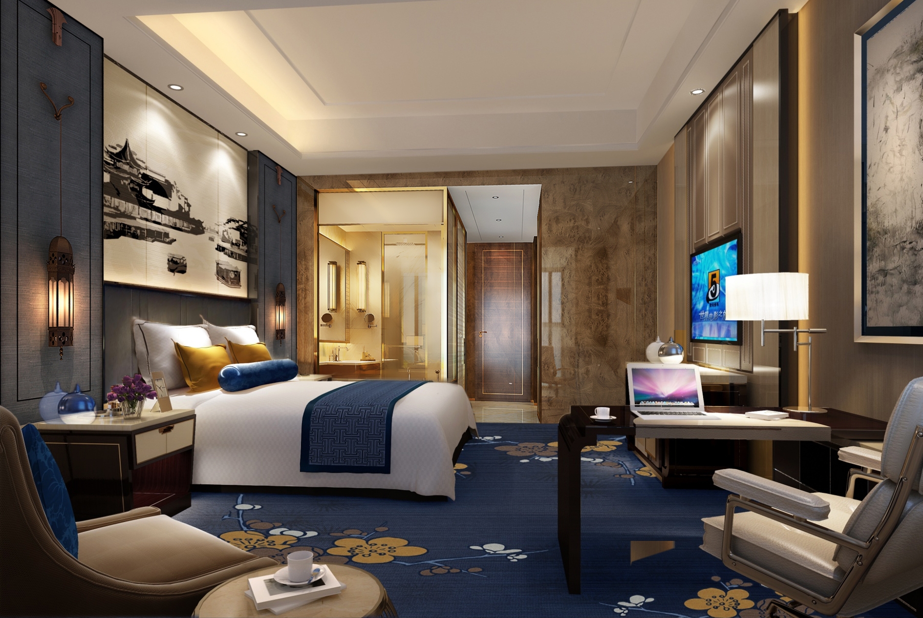 Guest room at the Wyndham Grand Taixing Downtown in Taixing, Other than US/Canada