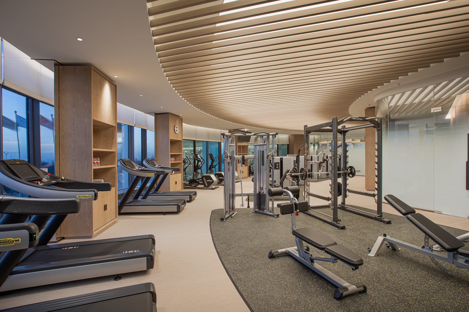 Fitness room at Wyndham Grand Shanxi Xiaohe Xincheng in Taiyuan, Other than US/Canada