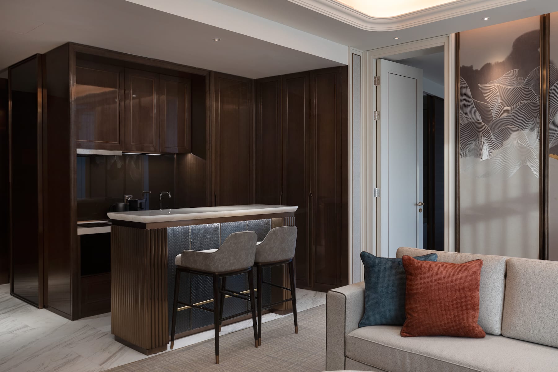 Guest room at the Wyndham Grand Shanxi Xiaohe Xincheng in Taiyuan, Other than US/Canada