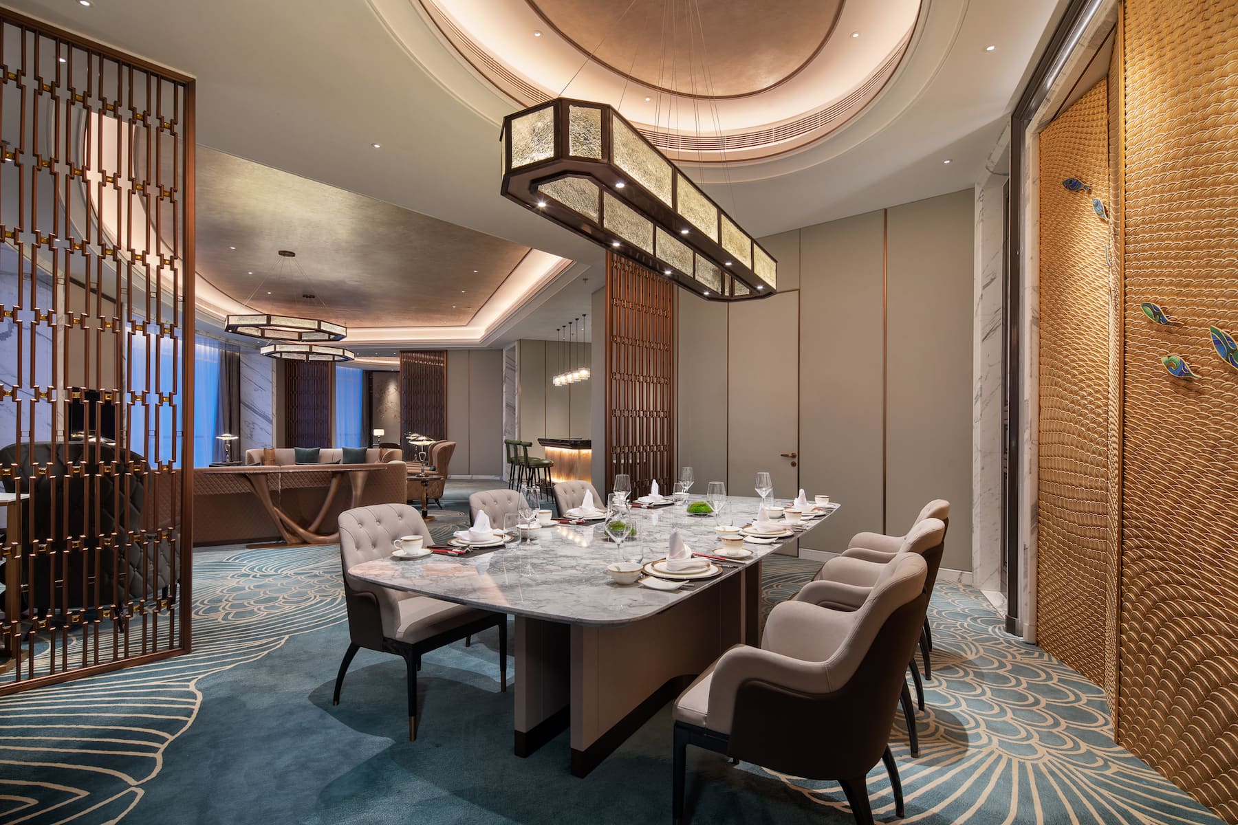 Guest room at the Wyndham Grand Shanxi Xiaohe Xincheng in Taiyuan, Other than US/Canada