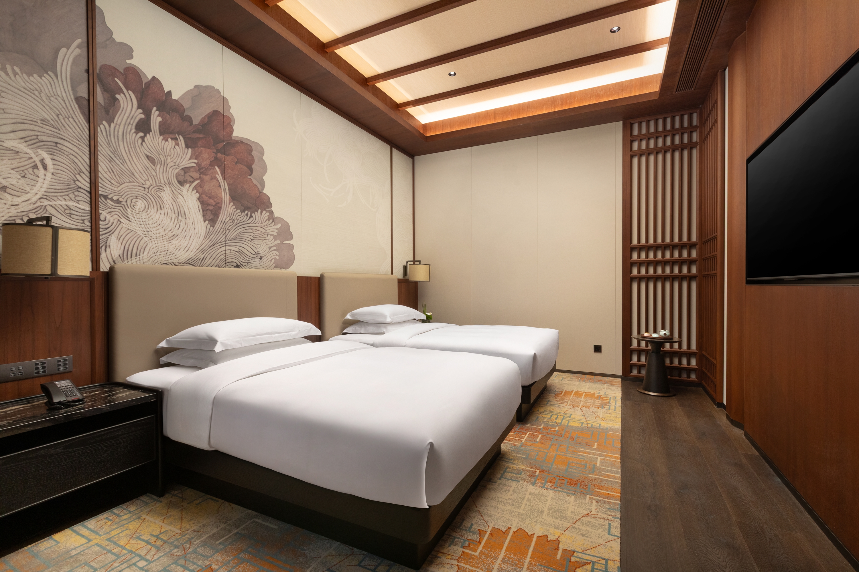 Guest room at the Wyndham Grand Tengchong Hot Spring in Tengchong, Other than US/Canada
