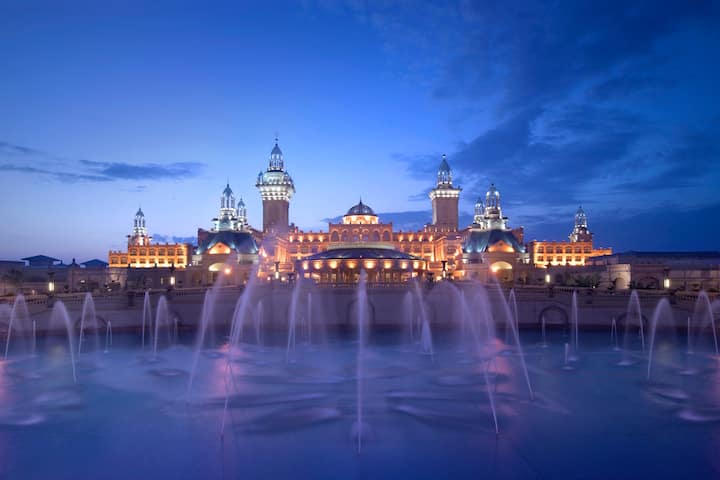 Exterior of Wyndham Grand Tianjin Jingjin City hotel in Tianjin, Other than US/Canada