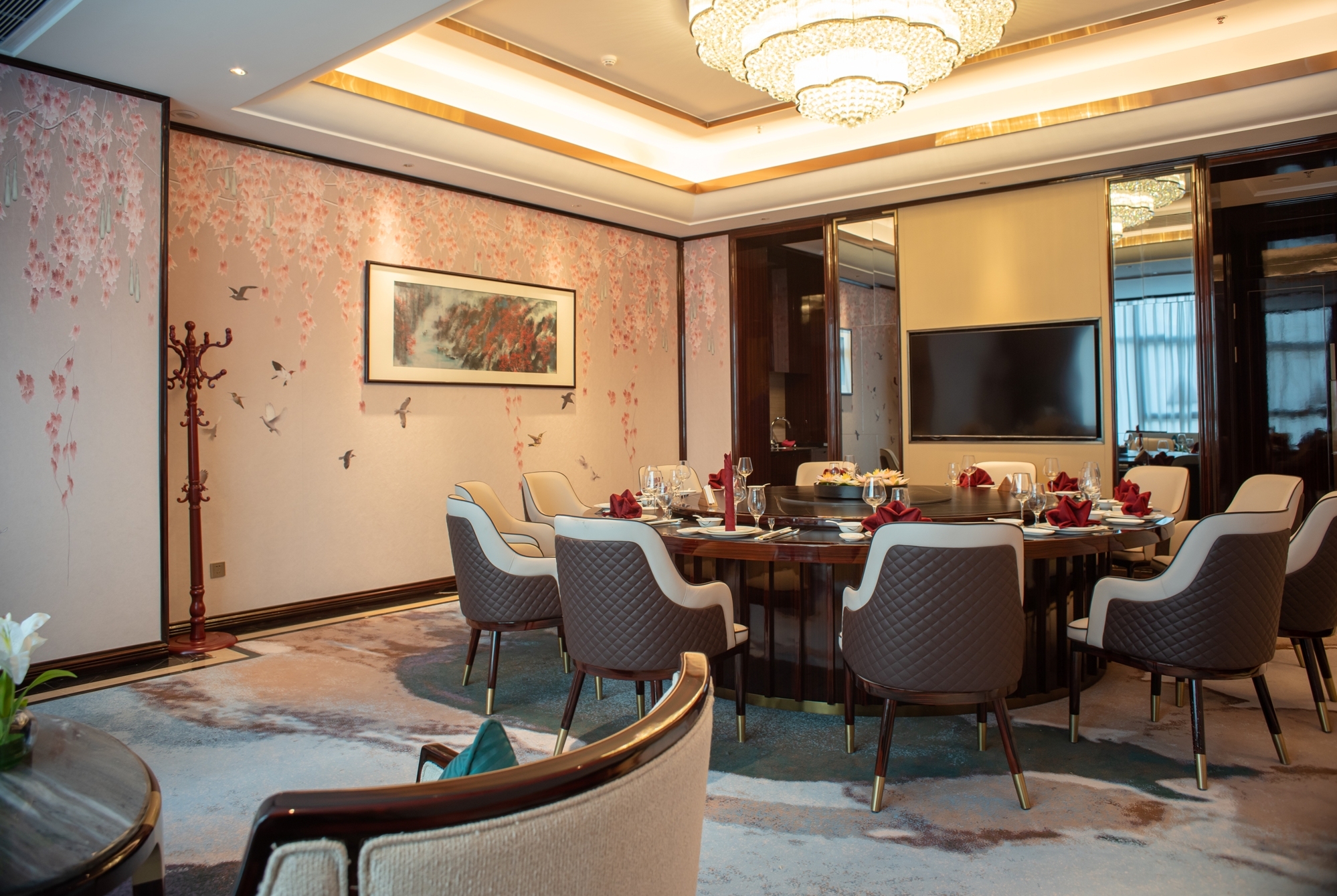 Wyndham Grand Tongren Downtown Hotel restaurant private dining area in Tongren, Other than US/Canada