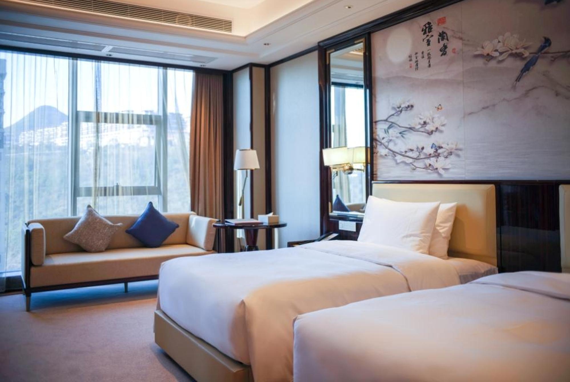 Guest room at the Wyndham Grand Tongren Downtown Hotel in Tongren, Other than US/Canada