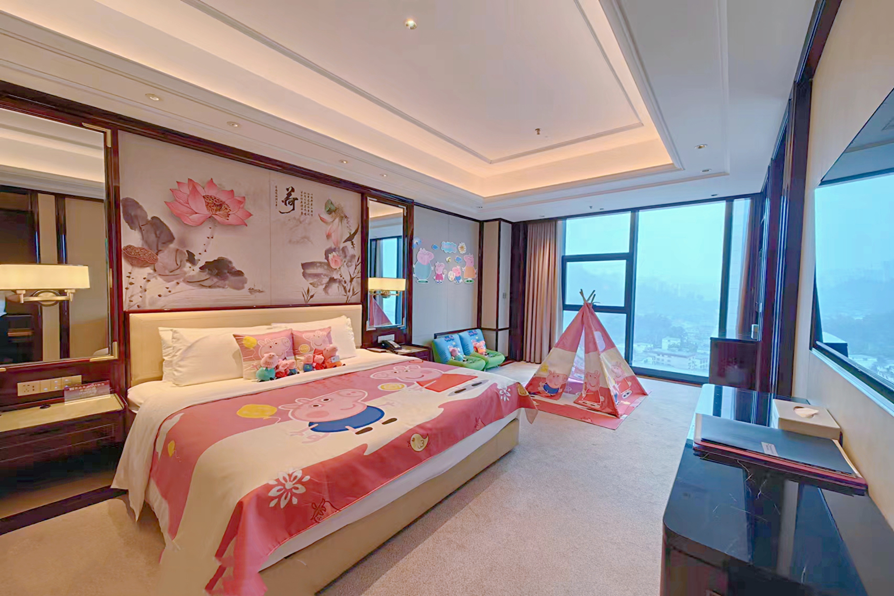 Guest room at the Wyndham Grand Tongren Downtown Hotel in Tongren, Other than US/Canada