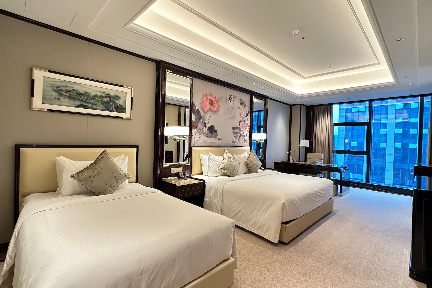 Guest room at the Wyndham Grand Tongren Downtown Hotel in Tongren, Other than US/Canada