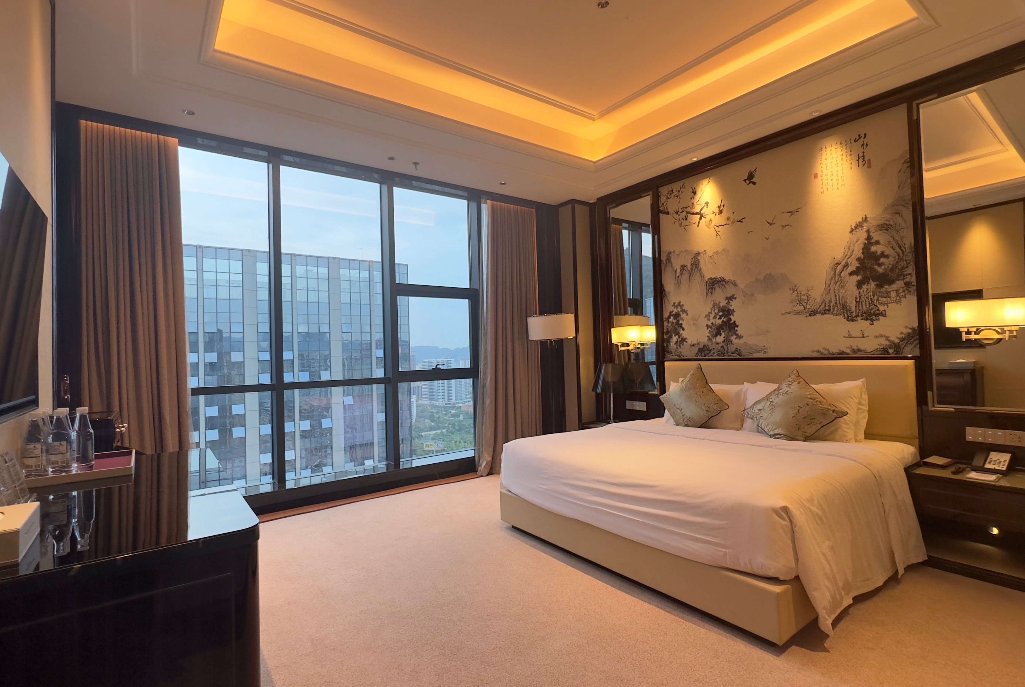 Guest room at the Wyndham Grand Tongren Downtown Hotel in Tongren, Other than US/Canada