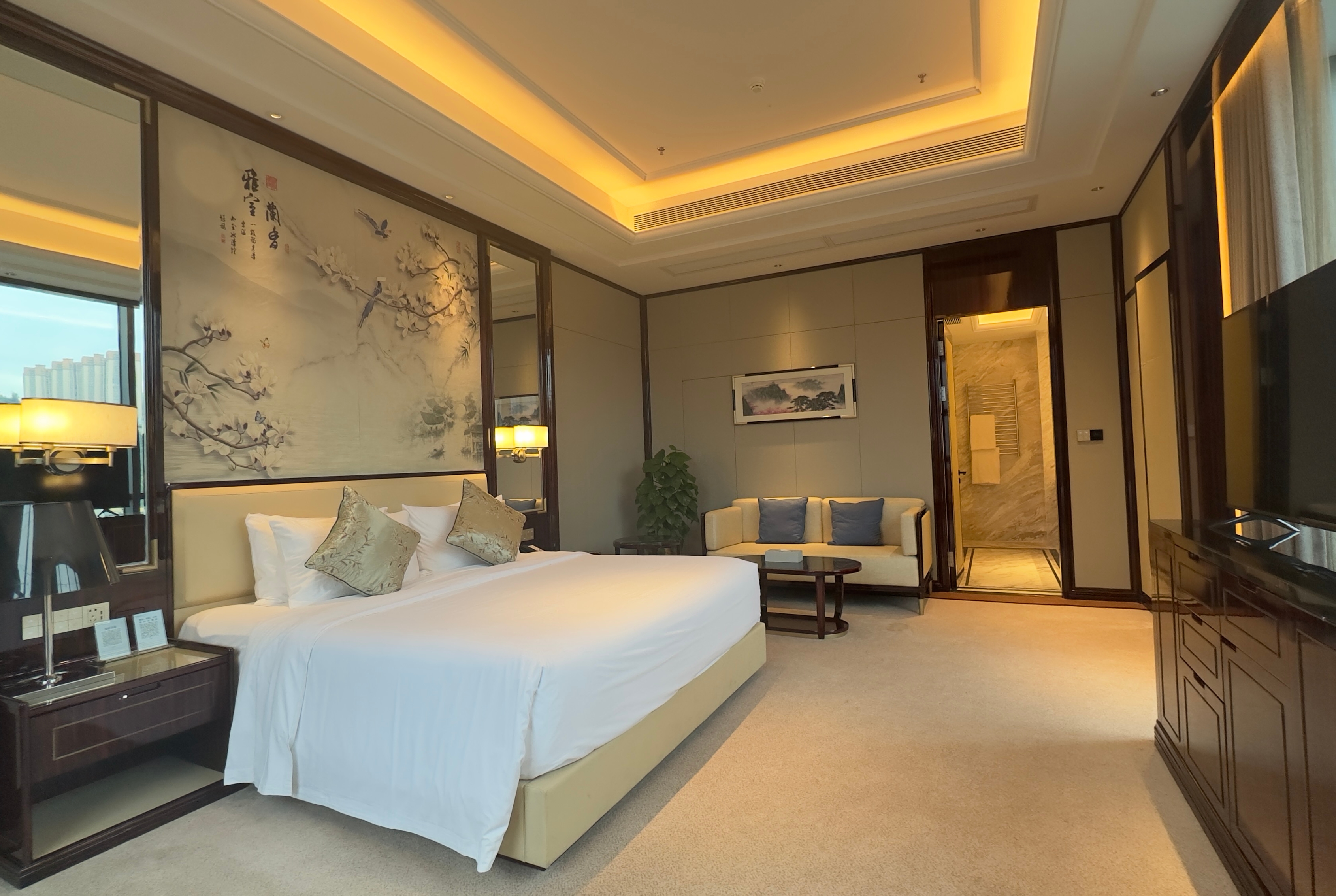 Guest room at the Wyndham Grand Tongren Downtown Hotel in Tongren, Other than US/Canada