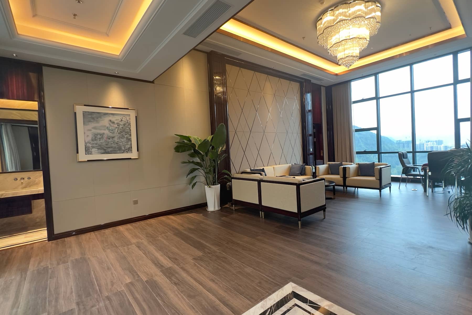 Guest room at the Wyndham Grand Tongren Downtown Hotel in Tongren, Other than US/Canada